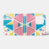 Pastel geometrische driehoeken – moderne retro app Case-Mate iPhone case (Achterkant (horizontaal))