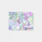 Pastel Geometrische Moderne Aesthetic bureau nota' Post-it® Notes (Voorkant)
