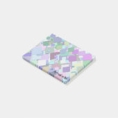 Pastel Geometrische Moderne Aesthetic bureau nota' Post-it® Notes (Schuin)