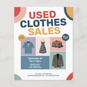 Pastel Geometrische Patronen - Tweedehands Kleding Flyer (Voorkant)