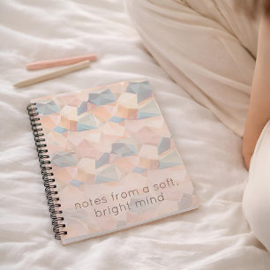 Pastel Geometrische Pop Zachte Spectrum Aangepas Notitieboek
