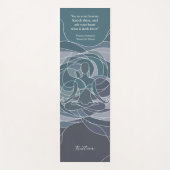 Pastel Gepersonaliseerde Moderne Elegante Quote Yogamat (Voorkant)