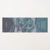 Pastel Gepersonaliseerde Moderne Elegante Quote Yogamat (Voorkant (horizontaal))