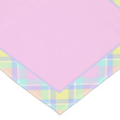 Pastel geruite lange tafelloper (Hoek)