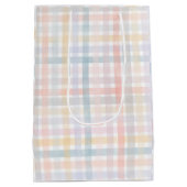 Pastel Geruite zak Medium Cadeauzakje (Achterkant)