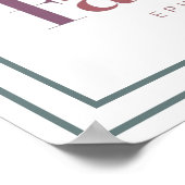 Pastel Gezegend En Bevoorrecht Efeziërs 1 3 Schrif Poster (Hoek)