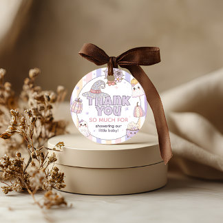 Pastel Ghost Baby Shower Favor Bedank Tag Bedankjes Labels