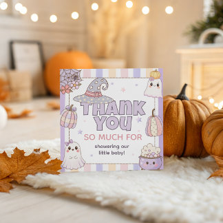 Pastel Ghost Baby Shower Favor Bedank Tag Bedankjes Labels