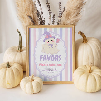 Pastel Ghost Favor Tafelbord 8x10 Reclamebord Met Voetstuk