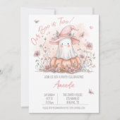 Pastel Ghost Halloween Verjaardag Kaart (Voorkant)