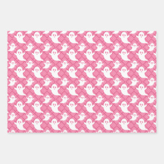 Pastel Ghosts Halloween Enveloppement Papier ensem