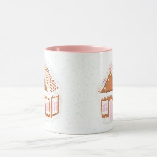 Pastel Gingerbread House Mug (Centre)