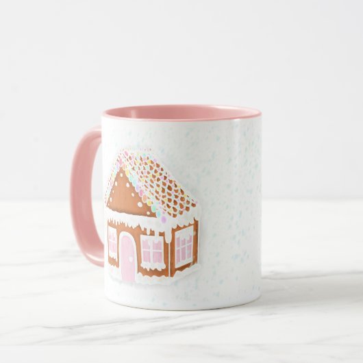 Pastel Gingerbread House Mug (Devant gauche)