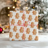 Pastel Gingerbread Man Cacao Mok Christmas Inpakpapier Vel