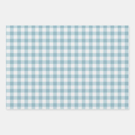 Pastel Gingham Inpakpapier Vel