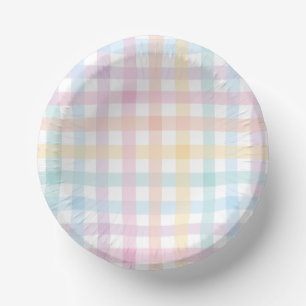 Pastel Gingham Papieren Kommen