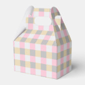 Pastel Gingham Plaid Bedankdoosjes (Achterkant)