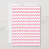 Pastel Girls Spring Chevron Baby shower Invitation (Dos)