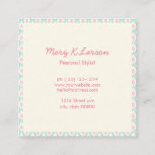 Pastel Girly Visitekaartjes (Achterkant)