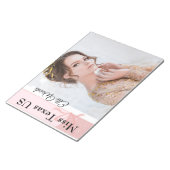 Pastel Glitter Aangepast Notitieblok (Schuin)