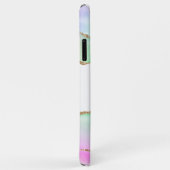 Pastel Glitter Agate Monogrammed Case-Mate iPhone Case (Achterkant/rechts)