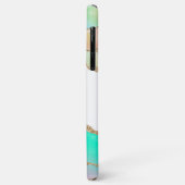 Pastel Glitter Agate Monogrammed Case-Mate iPhone Case (Achterkant/links)