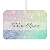 Pastel Glitter Bokeh BackgroundGlam Elegant Glitte Luchtverfrisser (Voorkant)