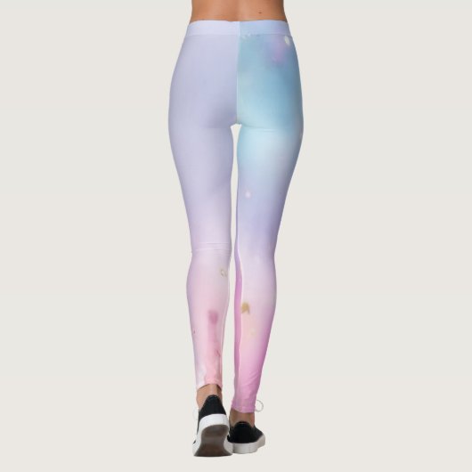Pastel Glitter Nebula Leggings (Achterkant)