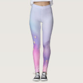 Pastel Glitter Nebula Leggings (Voorkant)