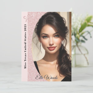 Pastel Glitter Optocht Handtekeningkaarten Kaart