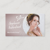 Pastel Glitter Optocht Zakelijke Kaart Visitekaartje (Voorkant)