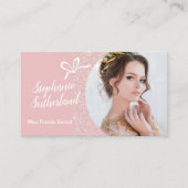 Pastel Glitter Pageant Visitekaartje (Voorkant)