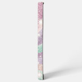 Pastel glitter werveling Telefoonhoes Samsung Galaxy Hoesje (Linkerkant)