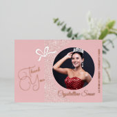 Pastel Glitz Carte de remerciements de concours de (Debout devant)