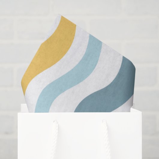 Pastel golvende lijnen tissuepapier (Cadeauzakje)
