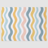 Pastel golvende lijnen tissuepapier (Voorkant)
