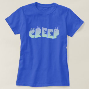 Pastel Goth Creeper Monster Griezelschrift T-shirt