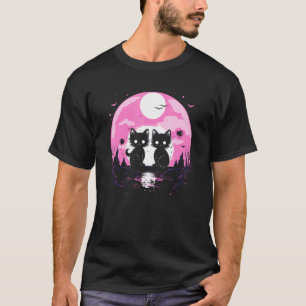 Pastel Goth Esthetische Kat Tee Griezelige Alien M T-shirt