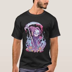 Pastel Goth Griezige Dood Grim Reaper Kawaii Occul T-shirt