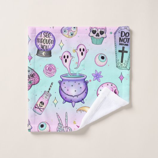 pastel goth motif (Gant de toilette)