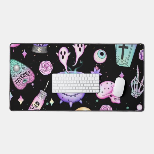 pastel goth motif foncé (Clavier et souris)