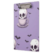 Pastel Goth Skull in Teacup Klembord (Links)