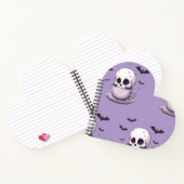 Pastel Goth Skull in Teacup Notitieboek (Binnen)