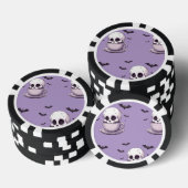 Pastel Goth Skull in Teacup Poker Chips (Opstapeling)
