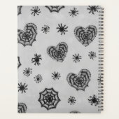 Pastel Goth Spiderweb Hearts Planner (Achterkant)