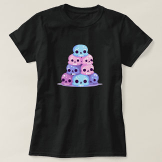 Pastel Goth Stapel Cute Schedel T-shirt