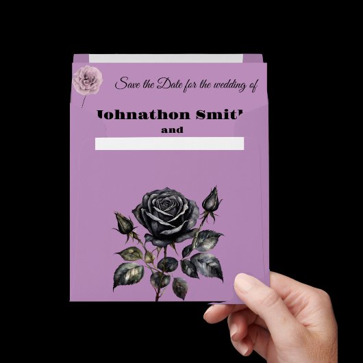 Pastel Goth stijl bruiloft Stationery Hekserij Save The Date