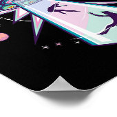 Pastel Gothic Alien Abductie esthetisch ruimteschi Poster (Hoek)