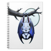 Pastel Gothic Bat Bunny Moonlight Notitieboek (Voorkant)