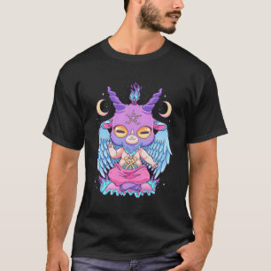 Pastel Gothic Creepy Baphomet Goat Kawaii Hera Wic T-shirt